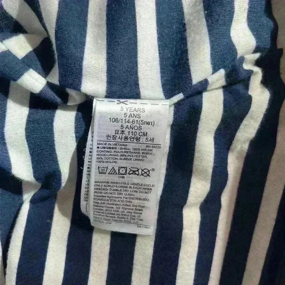 Like New Toddler Jersey-Lined Raincoat  Size 6 - Picture 10 of 11